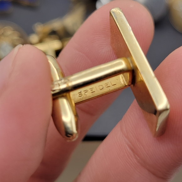 Gold Silver Tone Vintage Cufflinks Lot - Picture 12 of 16